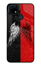 Wings Realme Narzo 30A Glass Case Back Cover by Casekaro