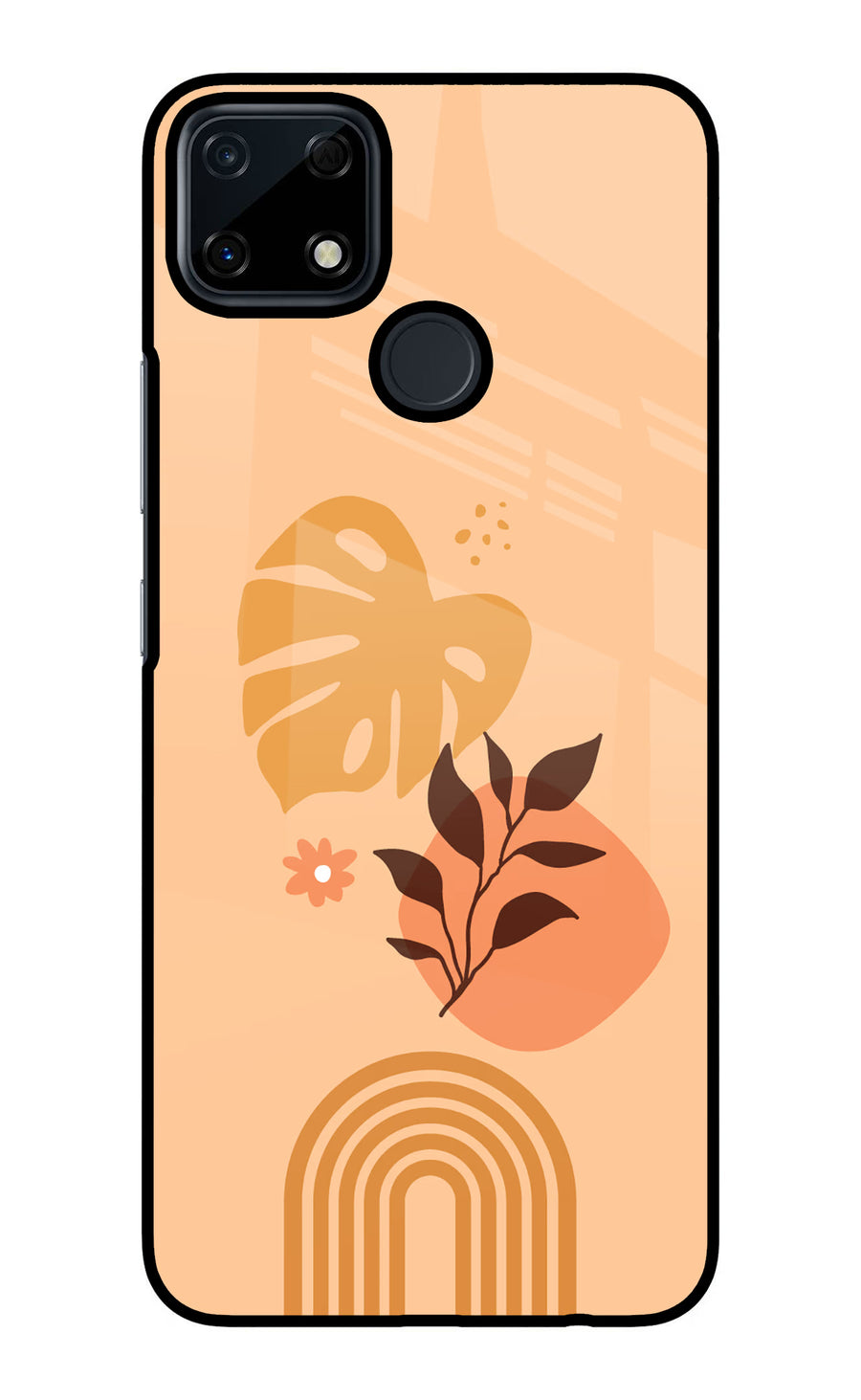 Bohemian Art Realme Narzo 30A Back Cover, Glass case