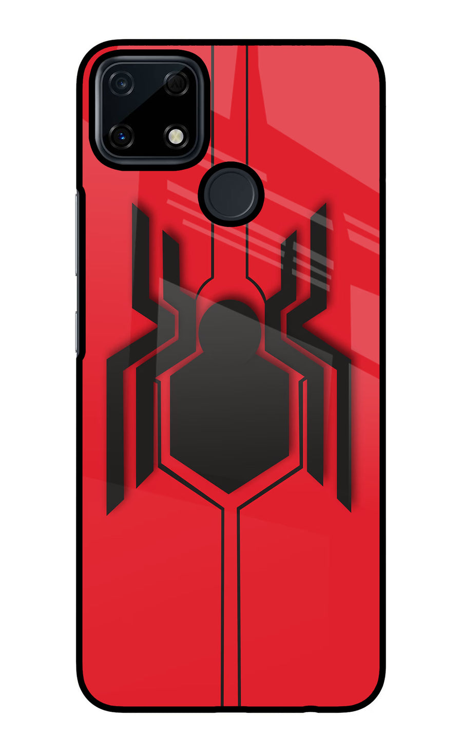 Spider Realme Narzo 30A Back Cover, Glass case