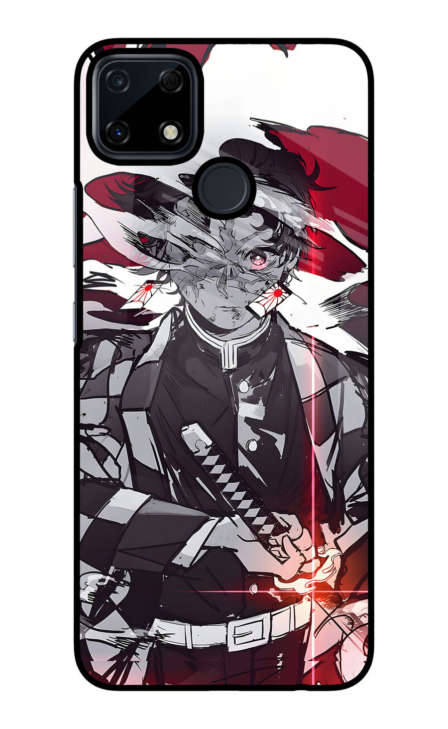 Demon Slayer Realme Narzo 30A Back Cover, Glass case