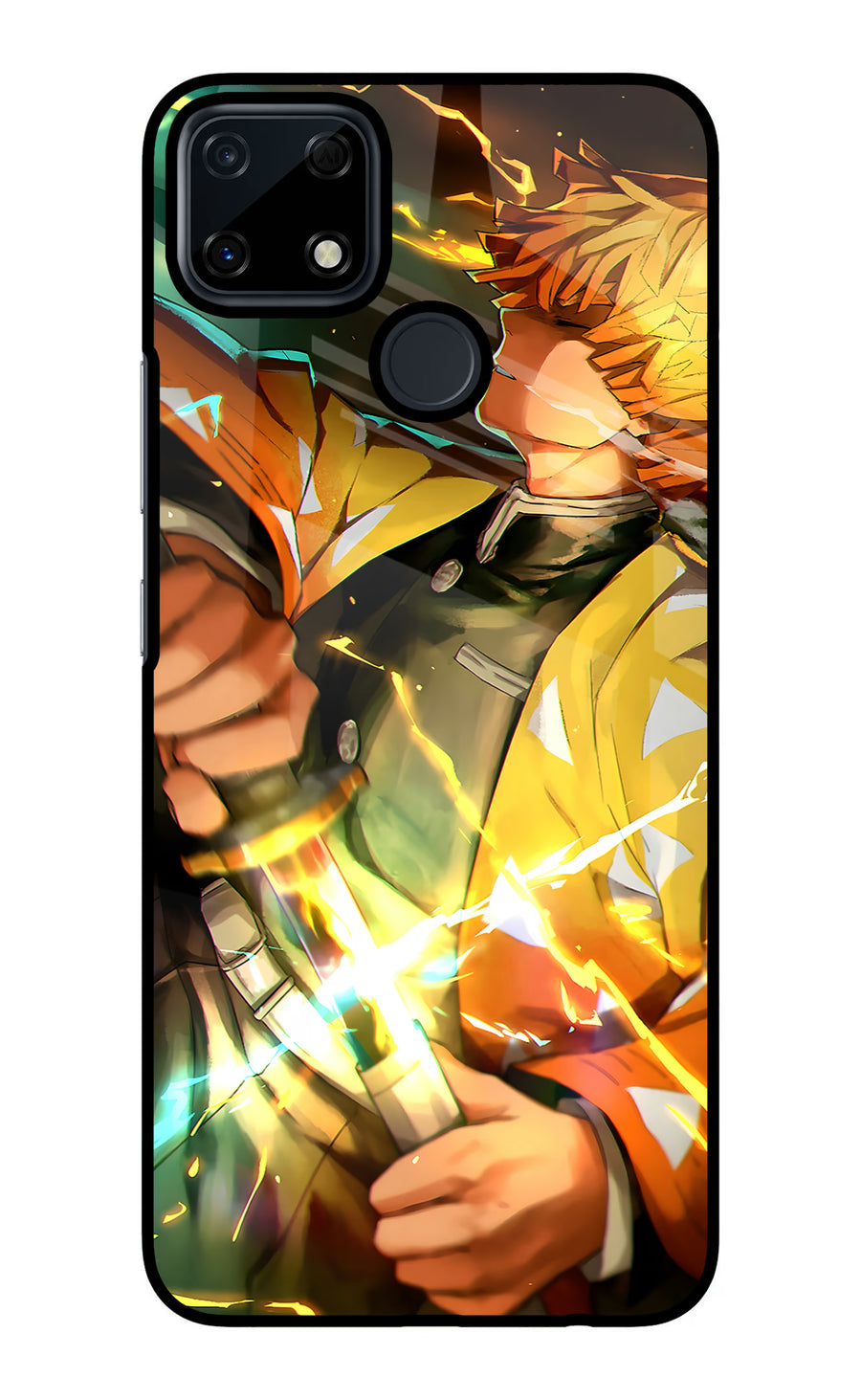 Demon Slayer Realme Narzo 30A Back Cover, Glass case