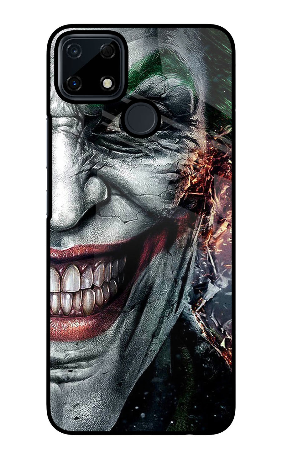 Joker Cam Realme Narzo 30A Back Cover, Glass case