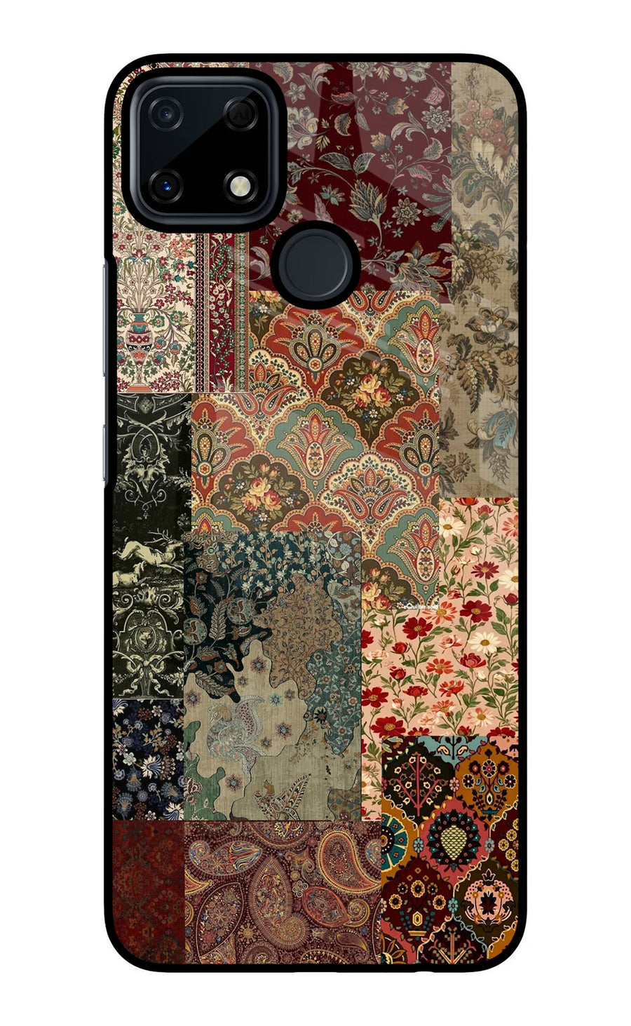Desi Print Realme Narzo 30A Back Cover, Glass case