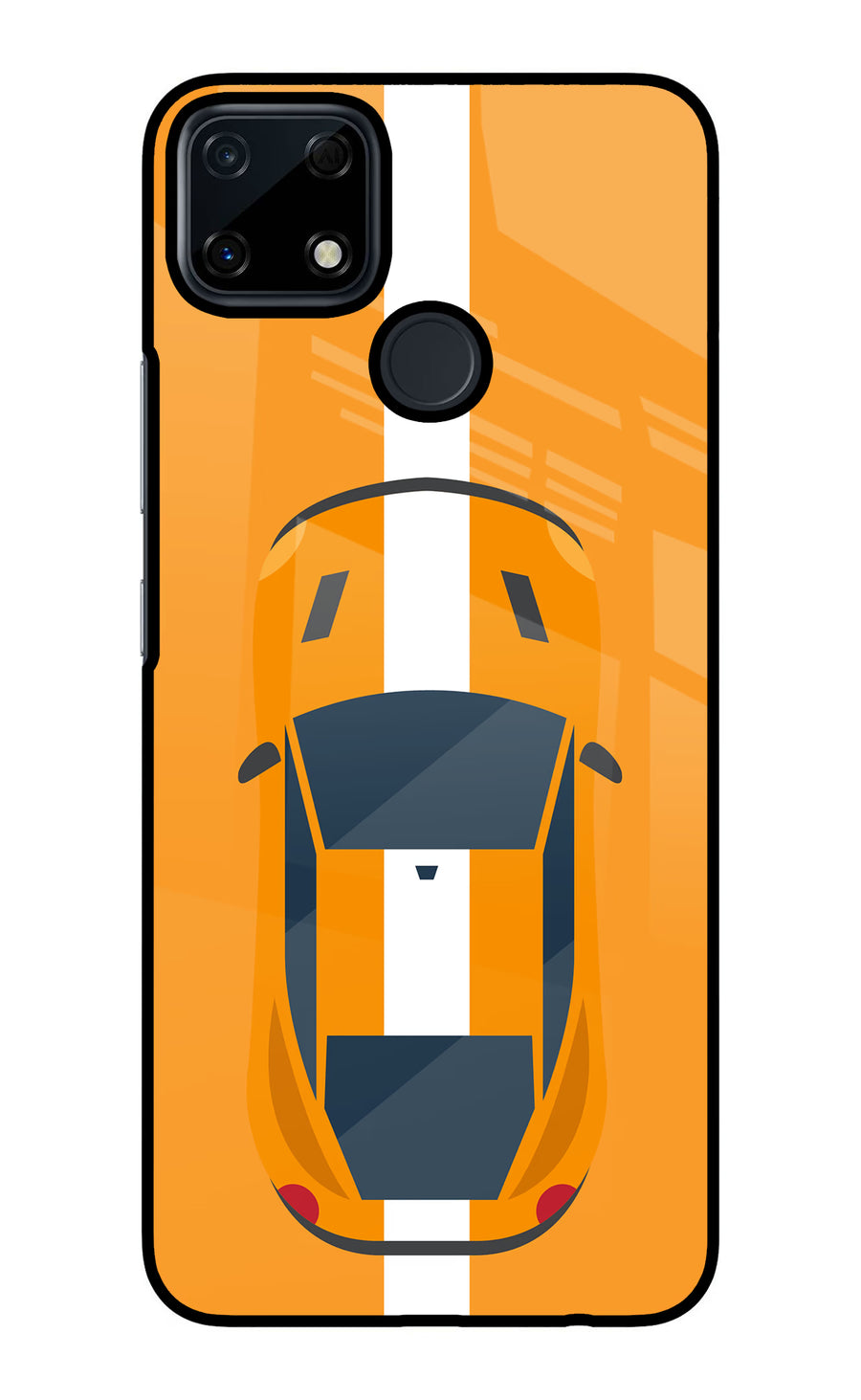 Highway Pursuit Realme Narzo 30A Back Cover, Glass case