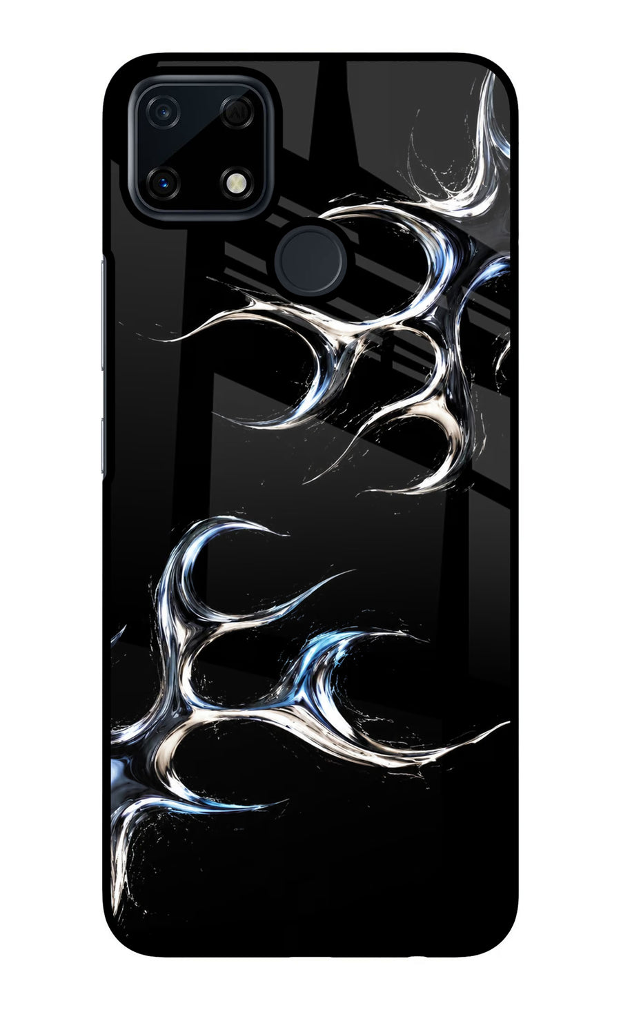 Chrome Tribal Realme Narzo 30A Back Cover, Glass case
