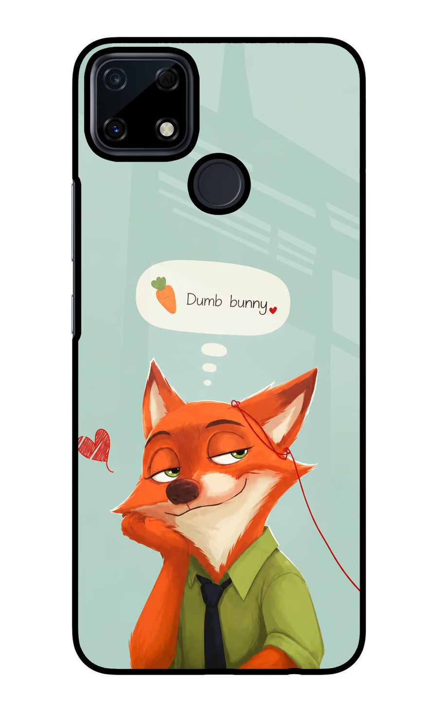 Nick Charm Realme Narzo 30A Back Cover, Glass case