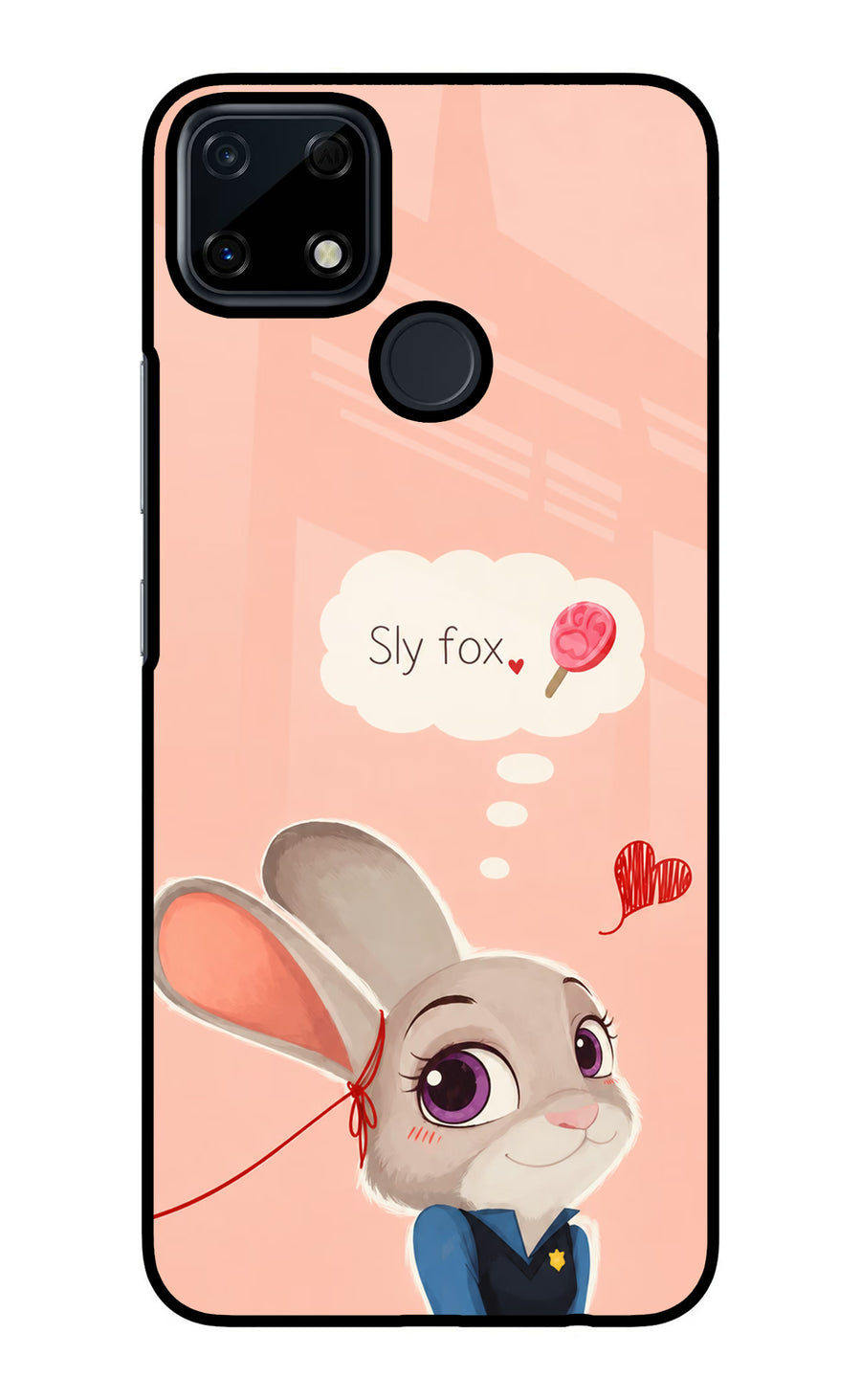 Judy Charm Realme Narzo 30A Back Cover, Glass case