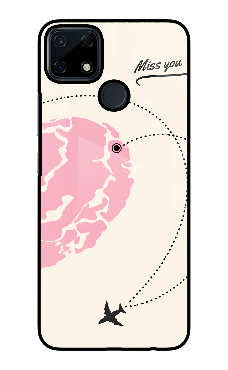 Miss Orbit Realme Narzo 30A Back Cover, Glass case