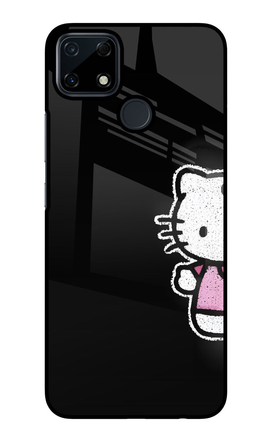 Kitty Charm Realme Narzo 30A Back Cover, Glass case