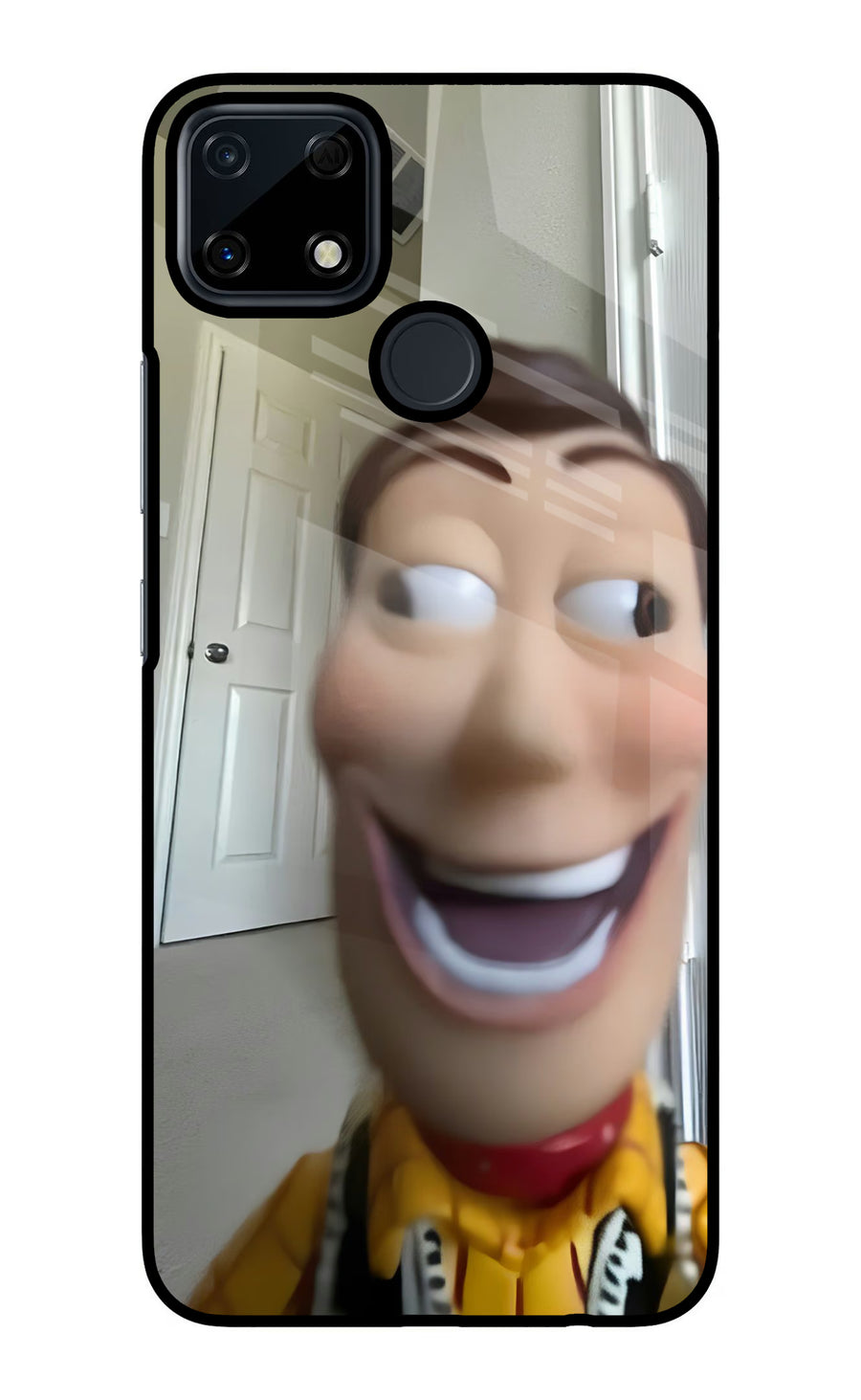 Side Eye Woody Realme Narzo 30A Back Cover, Glass case