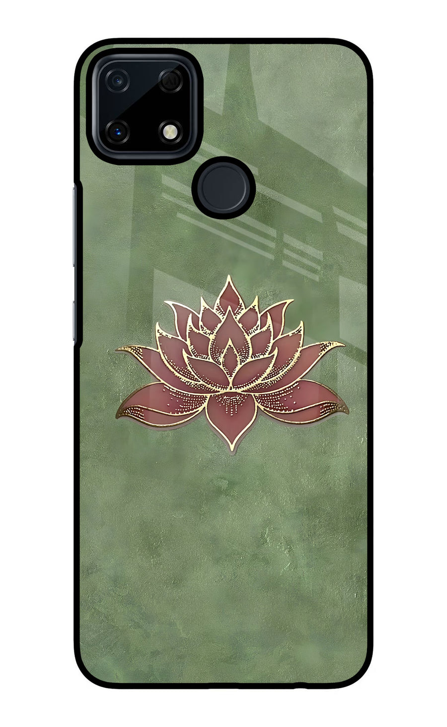 Lotus Grace Realme Narzo 30A Back Cover, Glass case