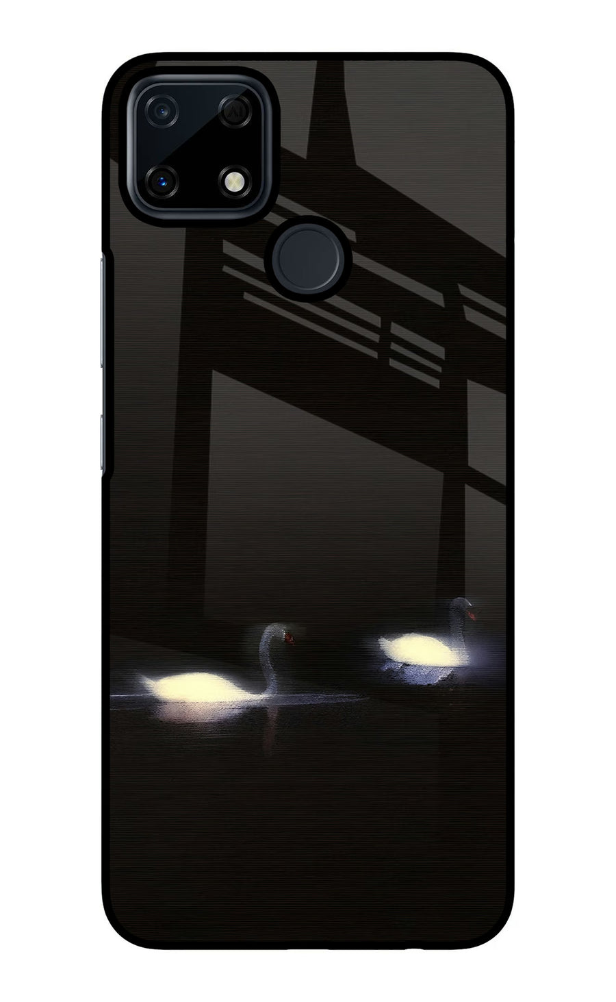 Silent Swans Realme Narzo 30A Back Cover, Glass case