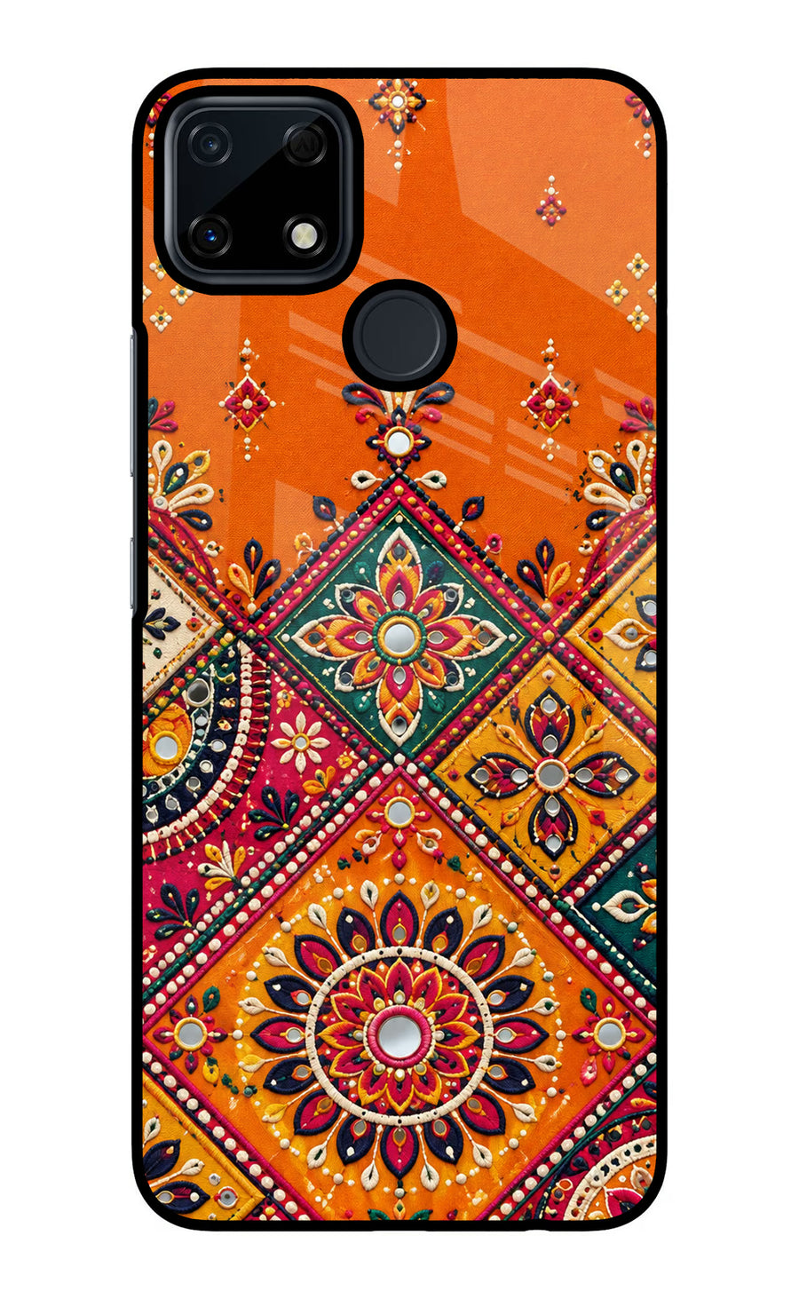 Kutch Glow Realme Narzo 30A Back Cover, Glass case