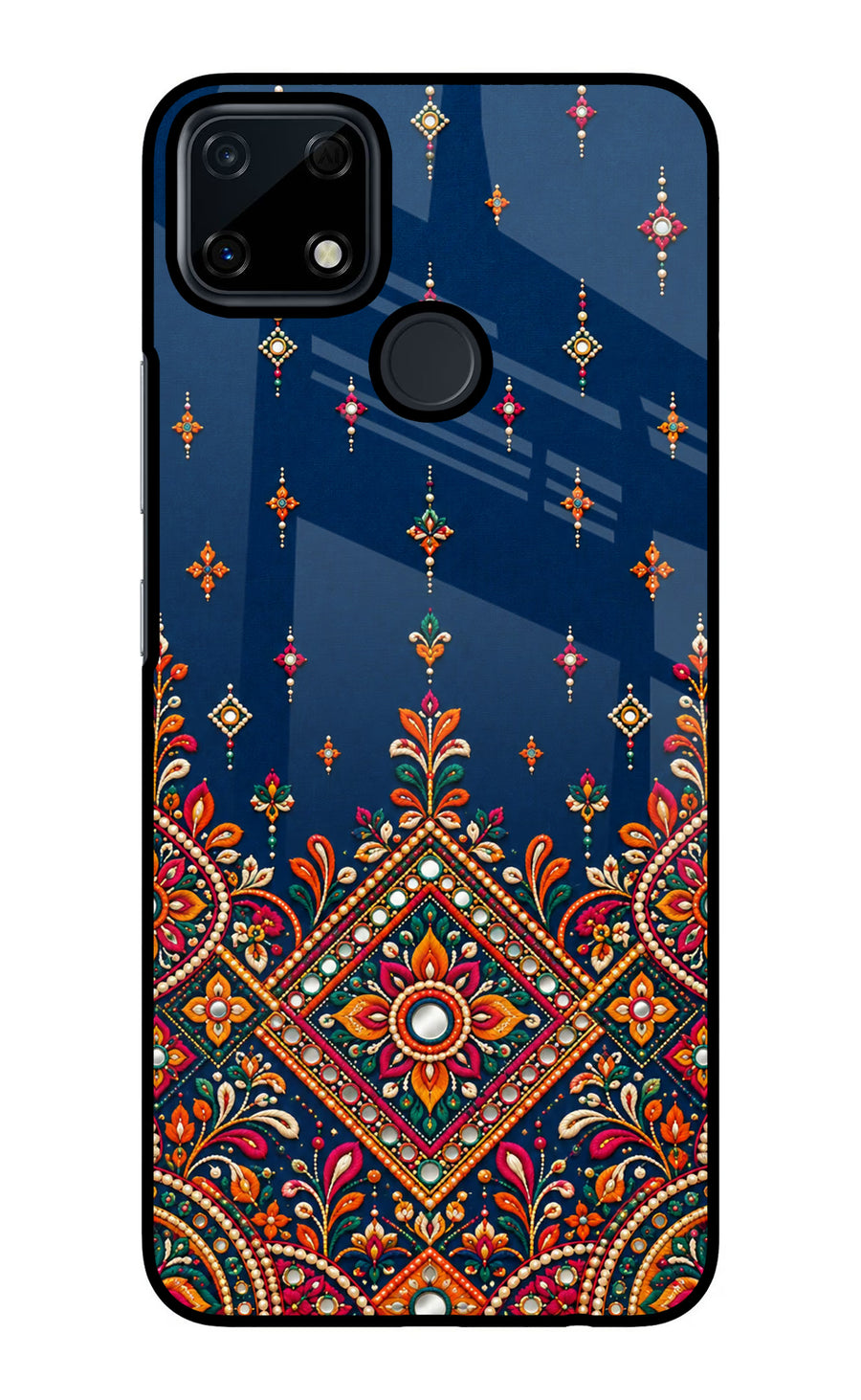 Neel Noor Realme Narzo 30A Back Cover, Glass case