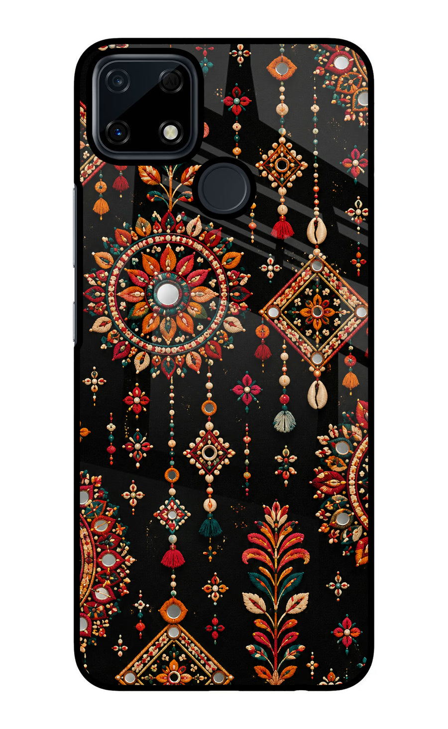 Boho Noir Realme Narzo 30A Back Cover, Glass case