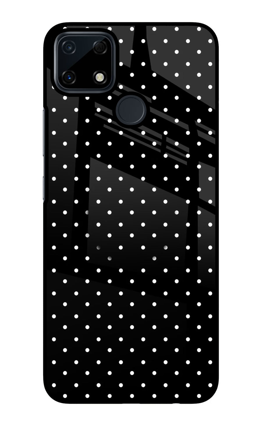 White Dots Realme Narzo 30A Pop Case, Glass case