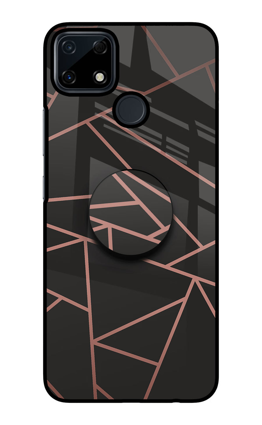 Geometric Pattern Realme Narzo 30A Pop Case, Glass case