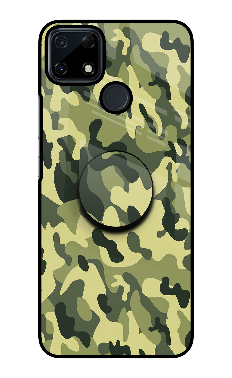 Camouflage Realme Narzo 30A Pop Case, Glass case