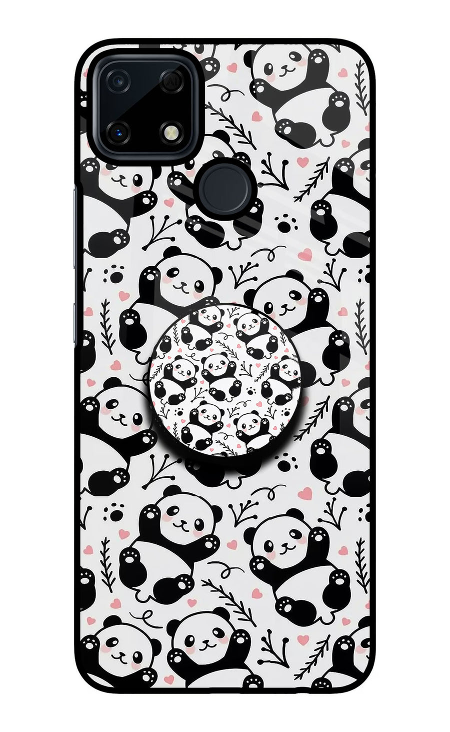 Cute Panda Realme Narzo 30A Pop Case, Glass case