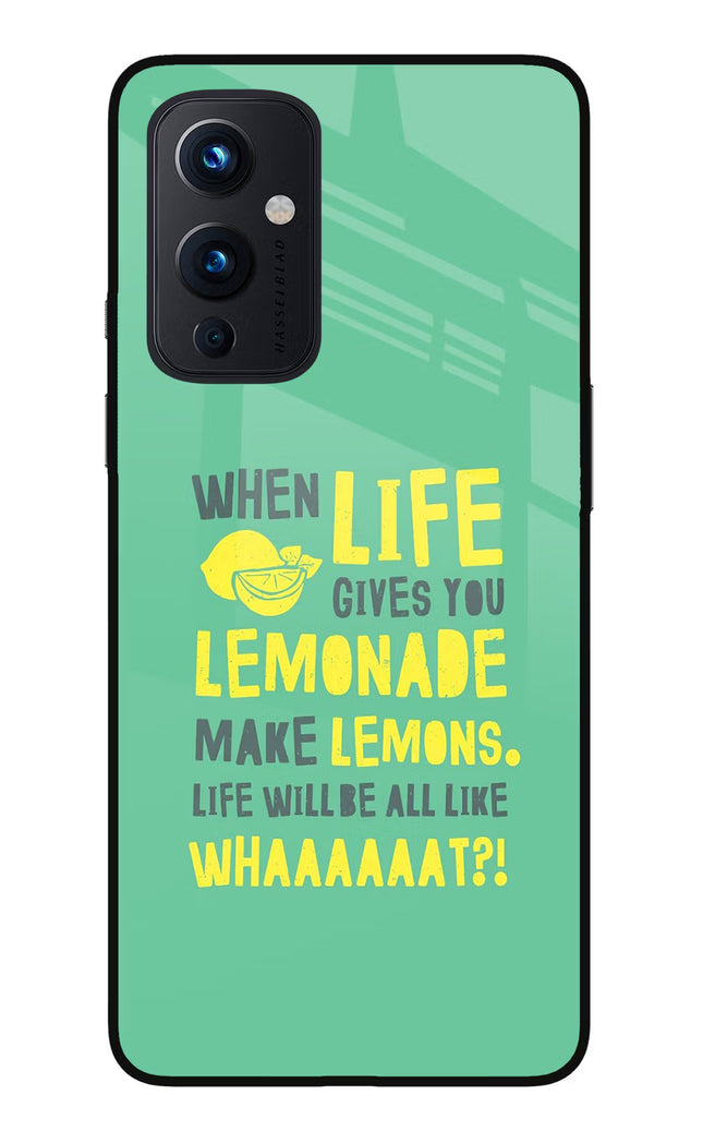 Quote Oneplus 9 Glass Case