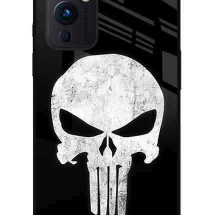 Punisher Skull Oneplus 9 Glass Case