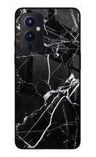 Black Marble Pattern Oneplus 9 Glass Case