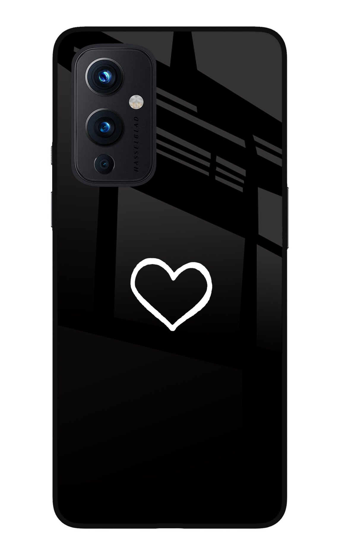 Heart Oneplus 9 Glass Case