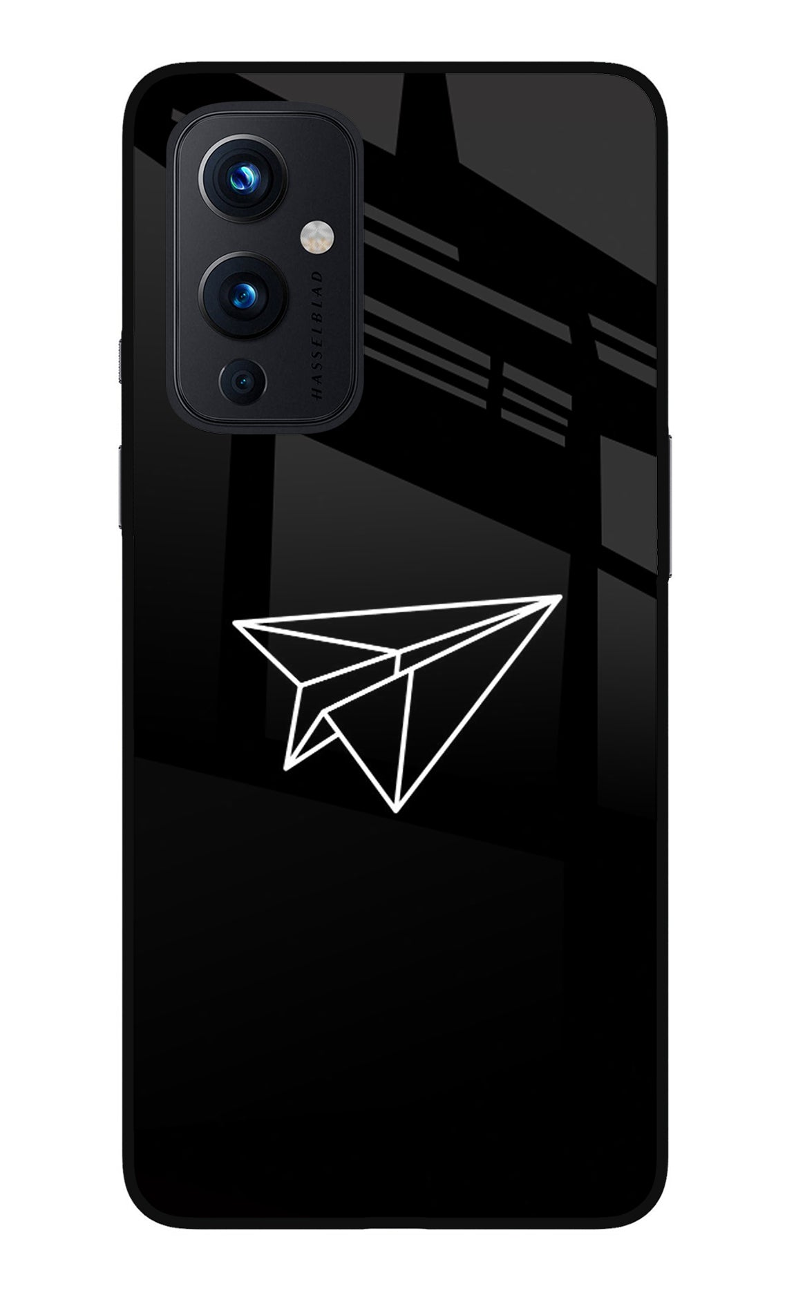 Paper Plane White Oneplus 9 Back Cover