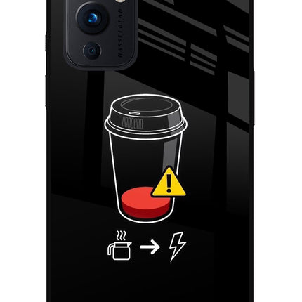 Coffee Oneplus 9 Glass Case Back Cover by Casekaro