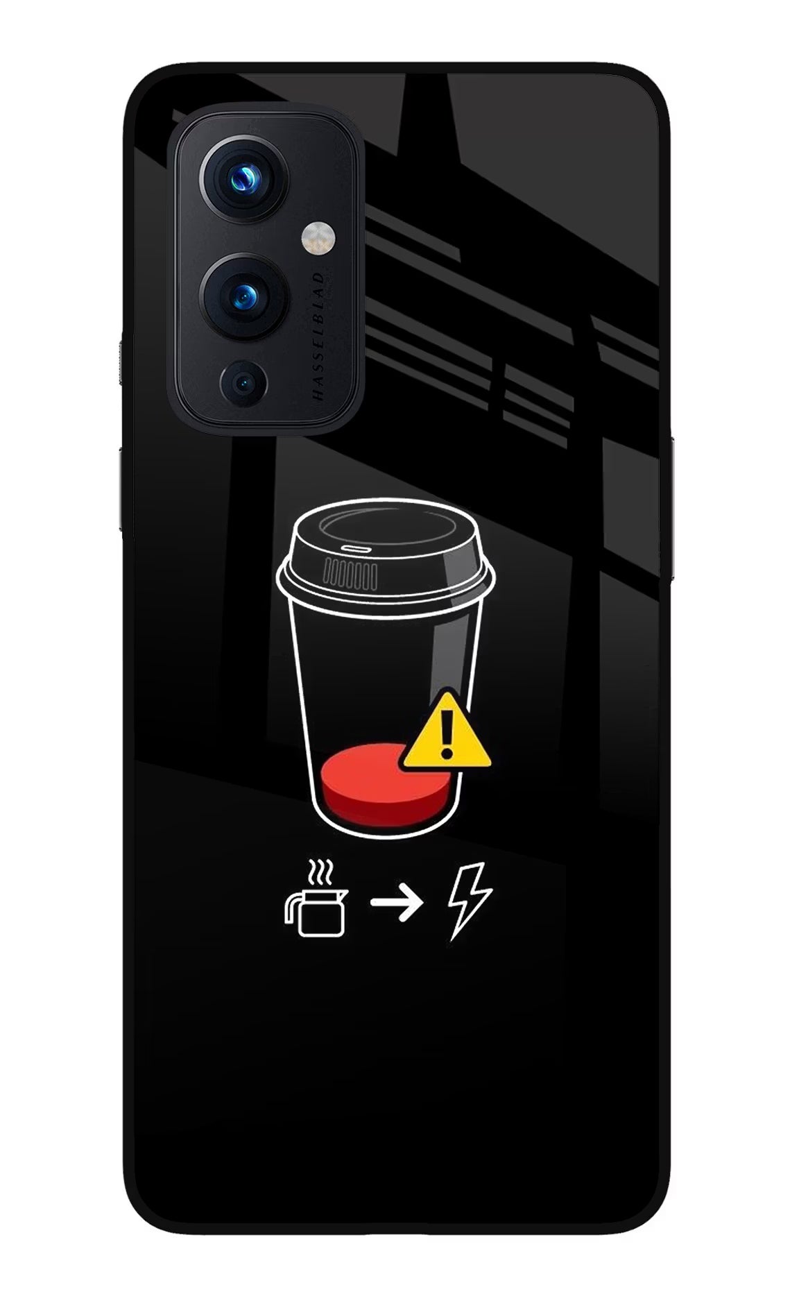 Coffee Oneplus 9 Glass Case Back Cover by Casekaro