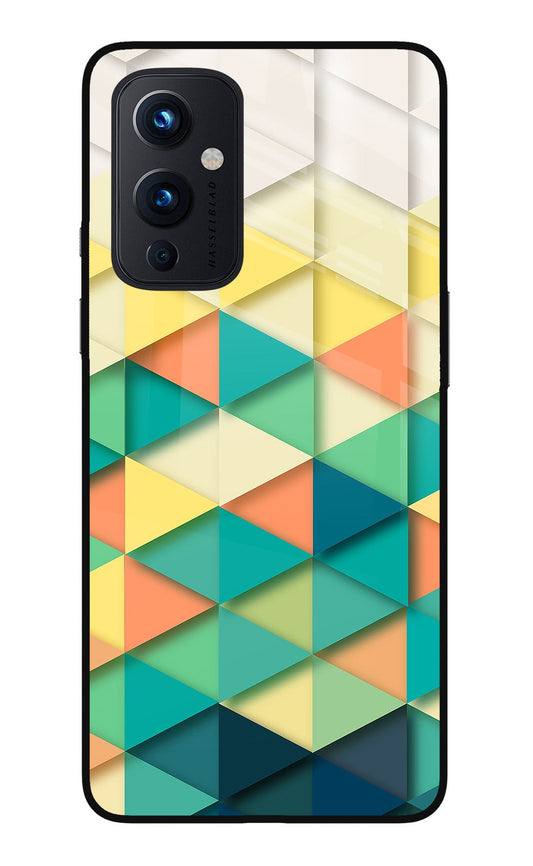 Abstract Oneplus 9 Glass Case