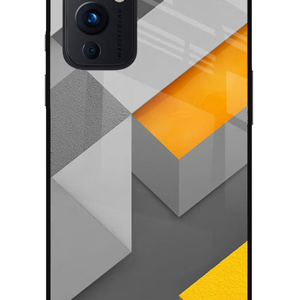Abstract Oneplus 9 Glass Case