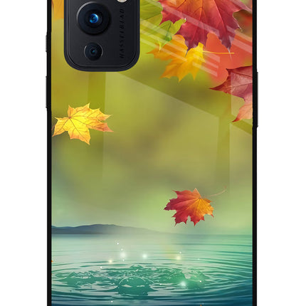Flowers Oneplus 9 Glass Case