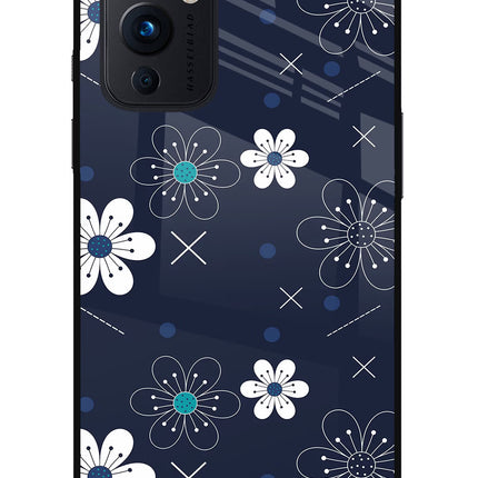 Flowers Oneplus 9 Glass Case