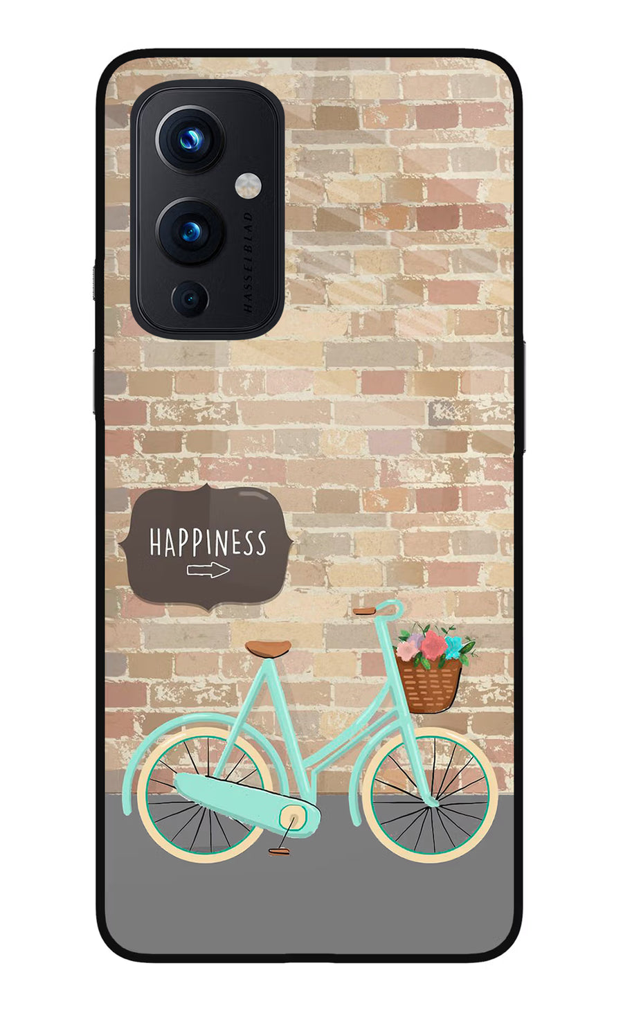 Happiness Artwork Oneplus 9 Back Cover, Glass case