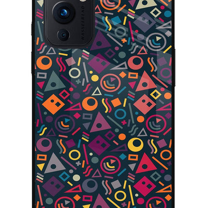 Geometric Abstract Oneplus 9 Glass Case