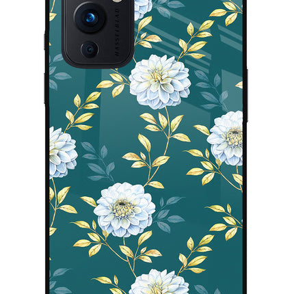 Flowers Oneplus 9 Glass Case