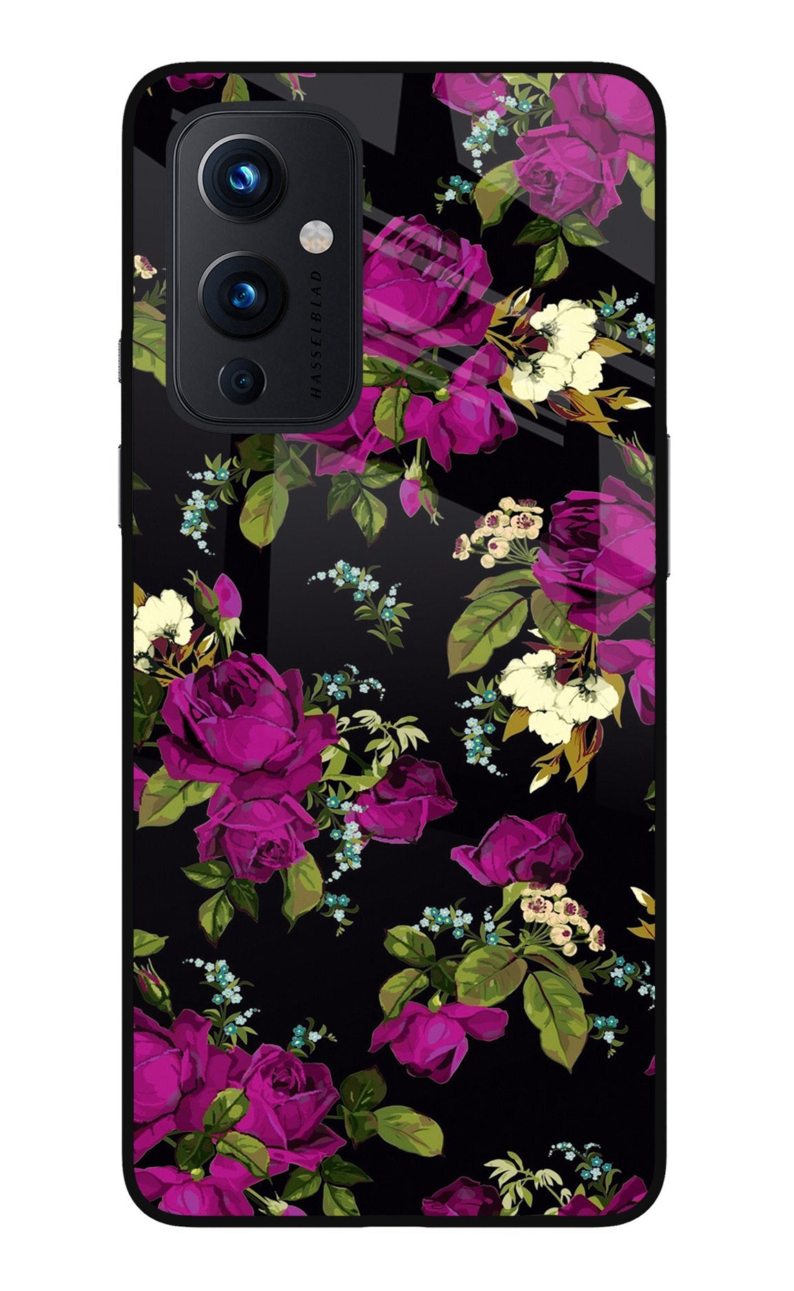 Flowers Oneplus 9 Glass Case