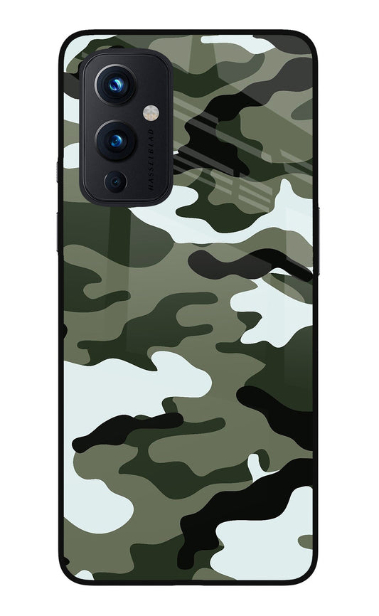 Camouflage Oneplus 9 Glass Case