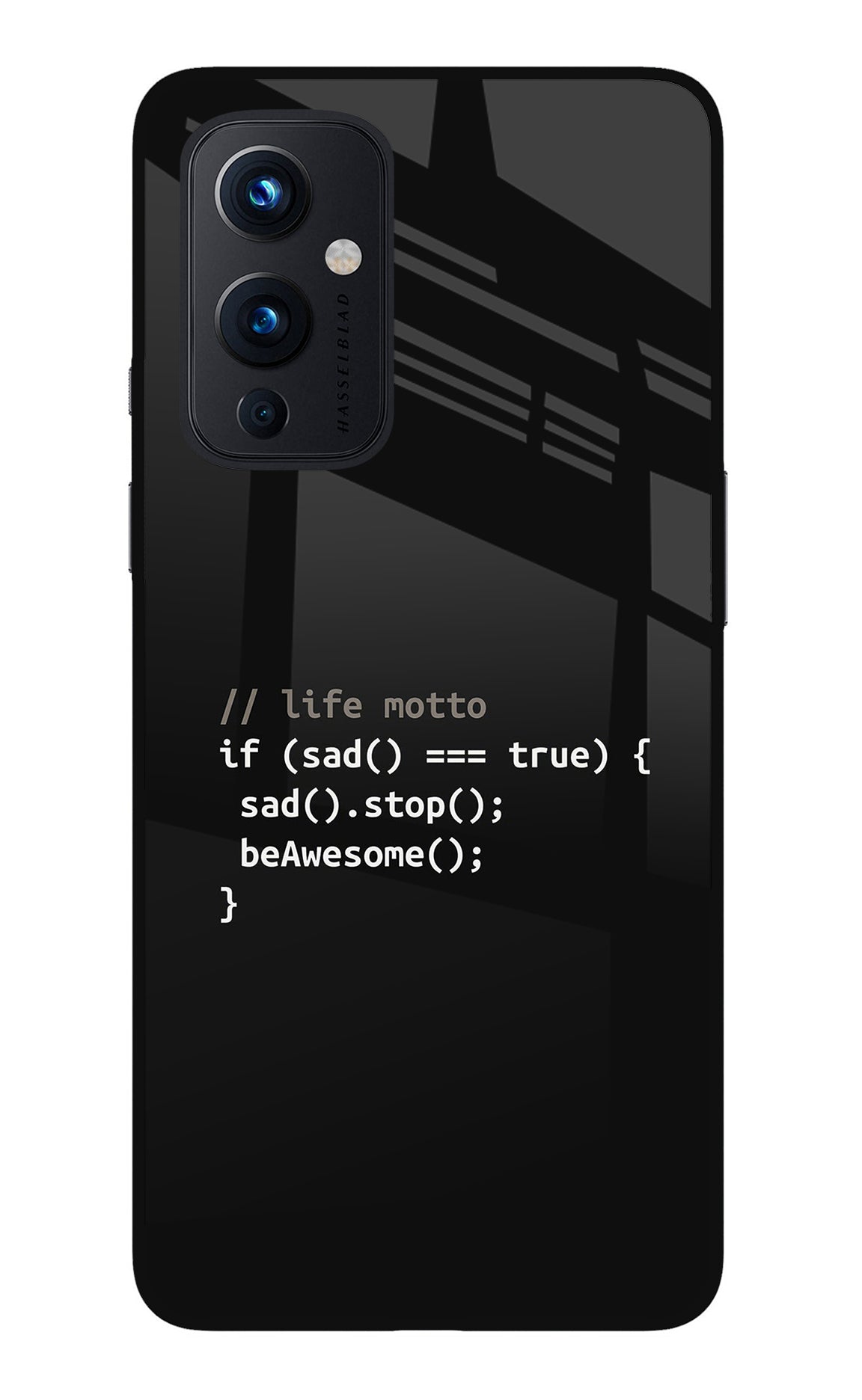 Life Motto Code Oneplus 9 Back Cover