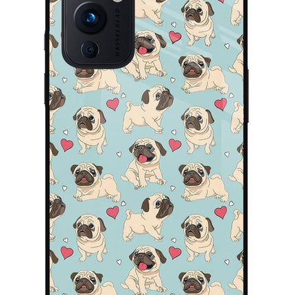 Pug Dog Oneplus 9 Glass Case