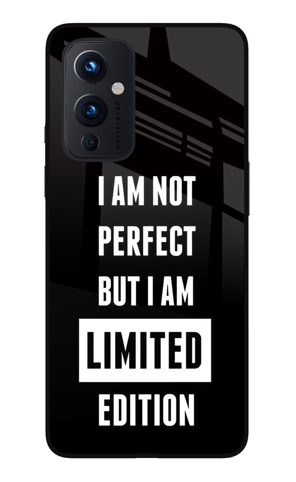 I Am Not Perfect But I Am Limited Edition Oneplus 9 Glass Case Back Cover by Casekaro