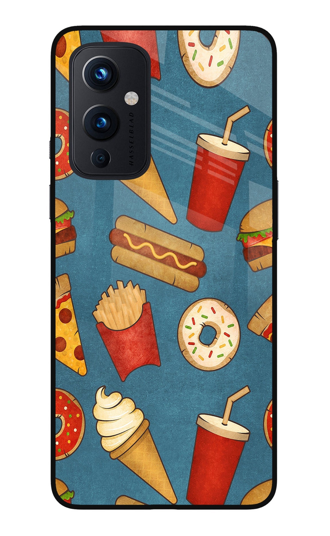 Foodie Oneplus 9 Glass Case