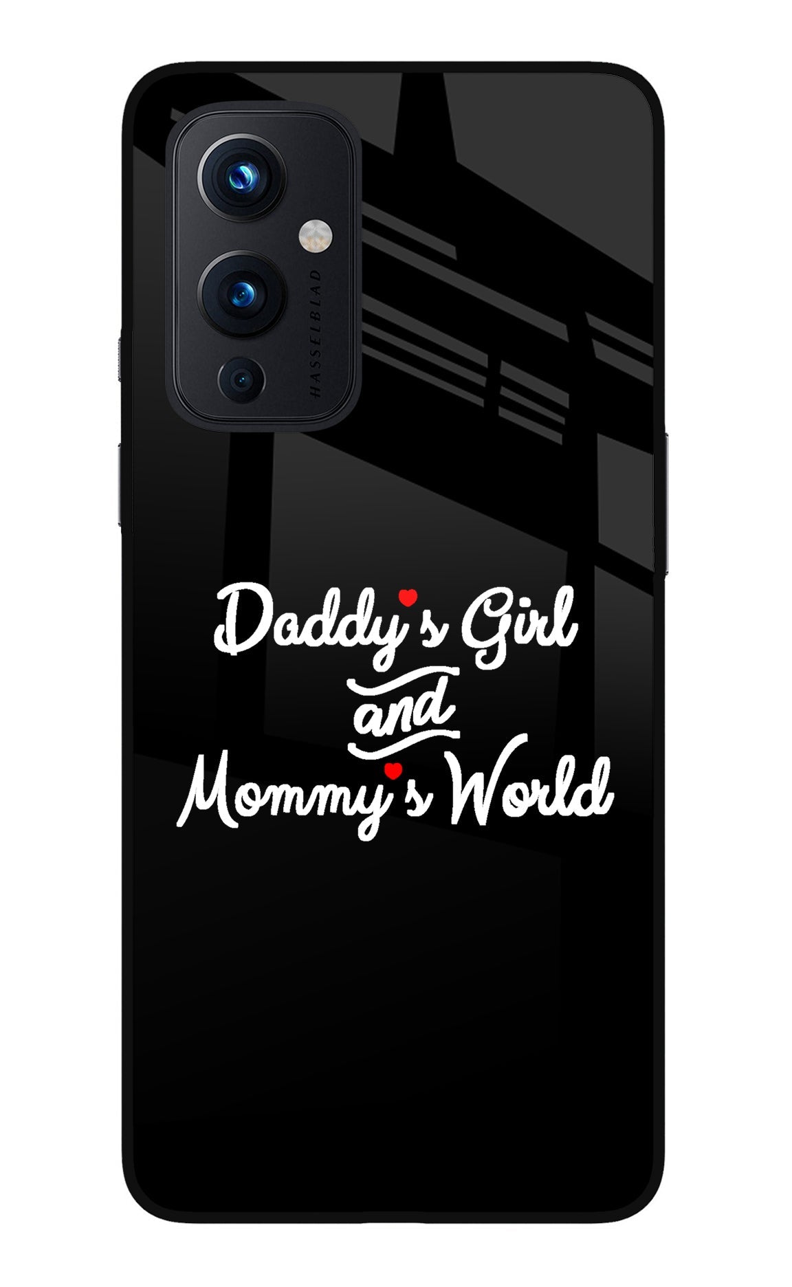 Daddy's Girl and Mommy's World Oneplus 9 Glass Case