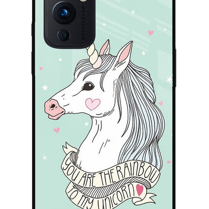 Unicorn Wallpaper Oneplus 9 Glass Case Back Cover by Casekaro