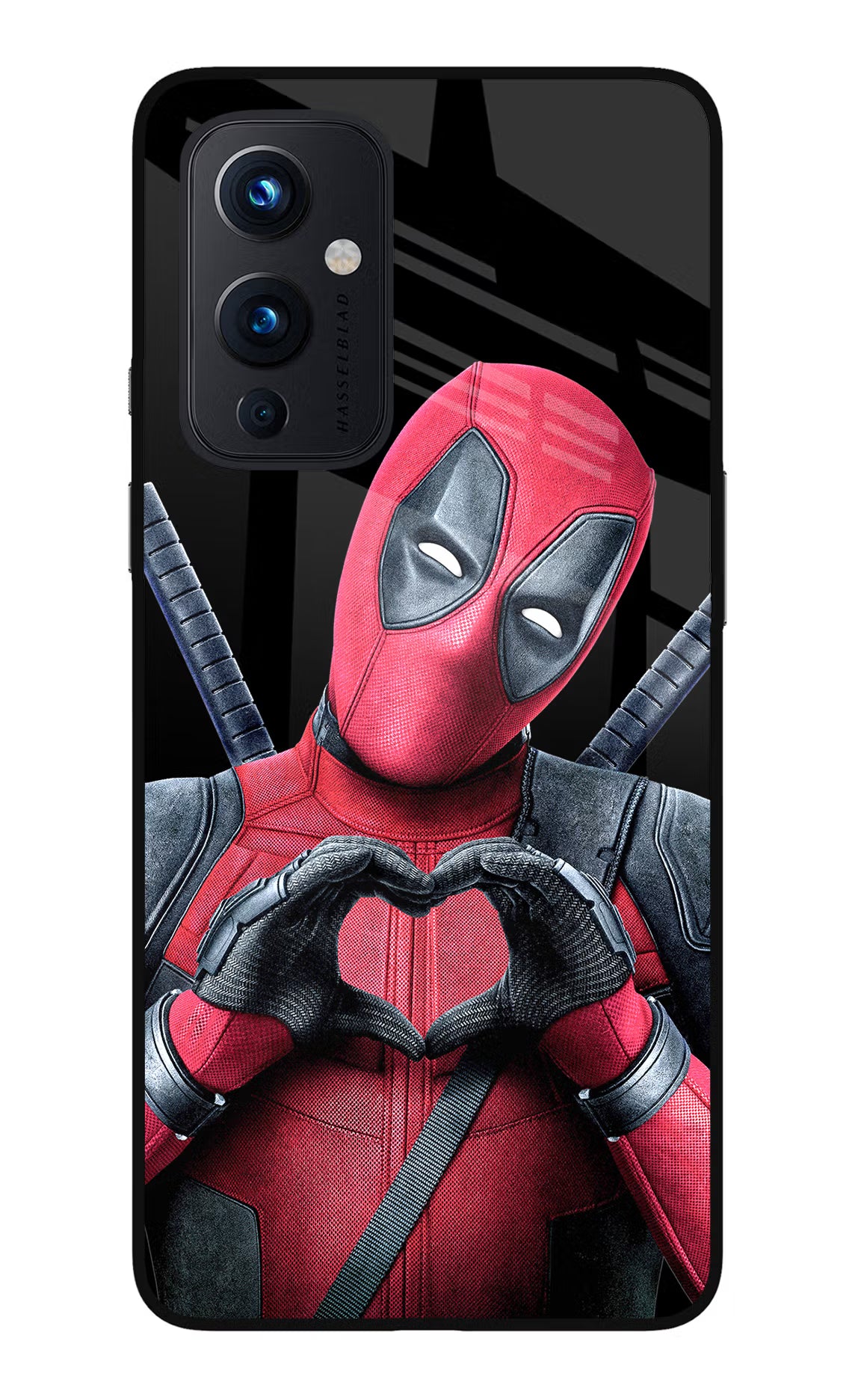 Deadpool Oneplus 9 Glass Case Back Cover by Casekaro