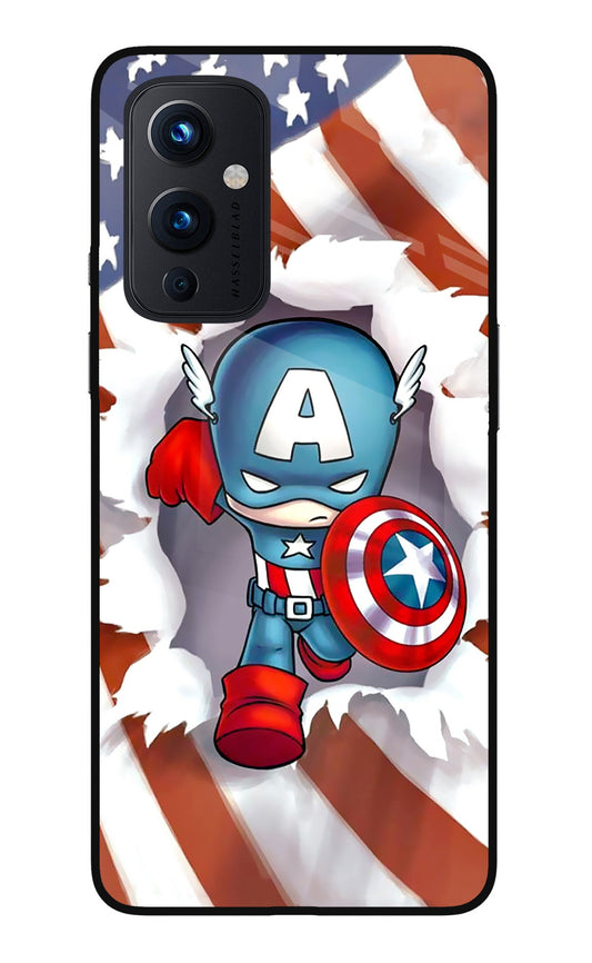 Captain America Oneplus 9 Glass Case