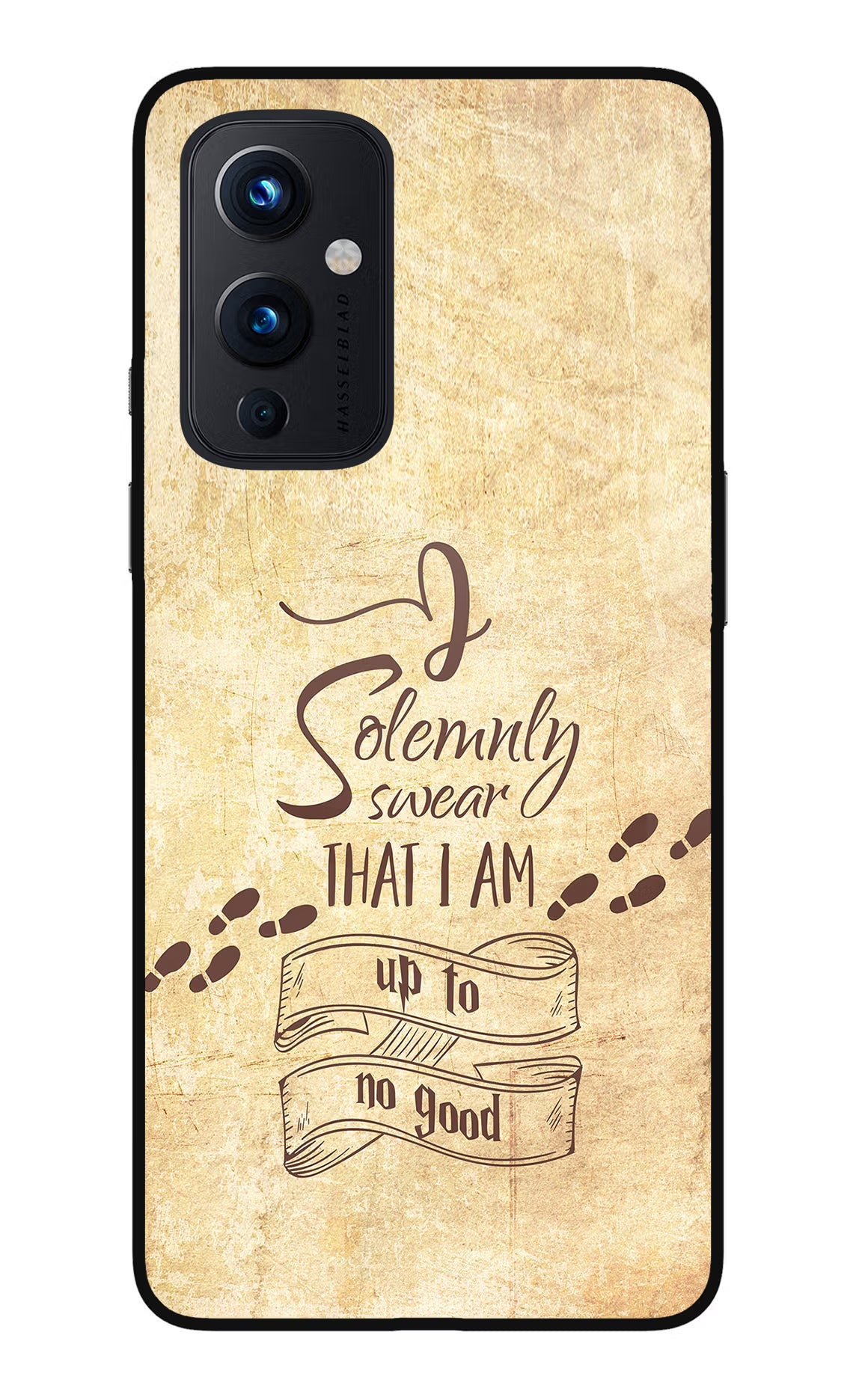 I Solemnly swear that i up to no good Oneplus 9 Glass Case Back Cover by Casekaro