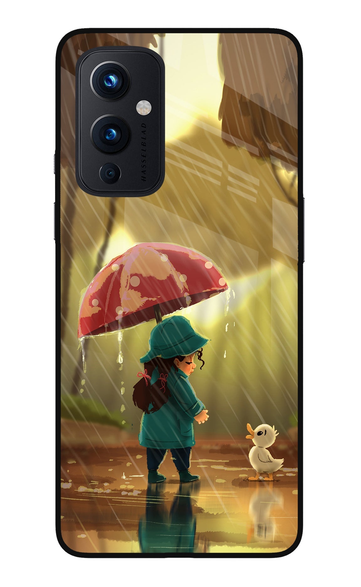 Rainy Day Oneplus 9 Glass Case