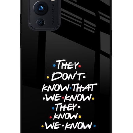 FRIENDS Dialogue Oneplus 9 Glass Case